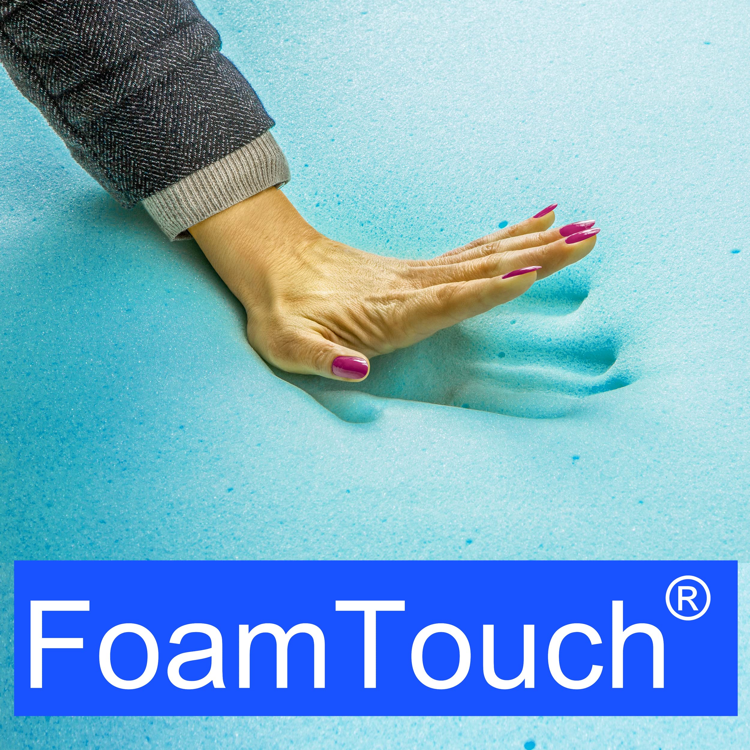 FoamTouch 6" Height x 30" Width x 75" Length Camper/RV bunk Mattress with Gel Memory Foam -No Cover