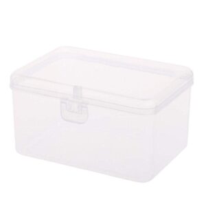 craft storage box plastic adjustable storage containers with carry handle transparent containers organiser for art & craft toys sewing accessories green,4.41"l x 3.03"w x 2.44"h