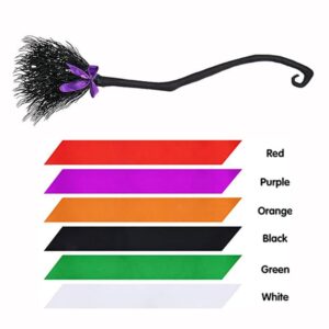 Halloween Witch Broom, Wizard Witch Flying Broomstick for Kids Adults, Witch Halloween Broom Props for Cosplay Costume Party Decorations (Black)