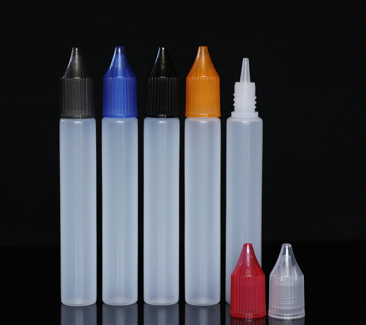 10 Pieces 15ml Unicorn Slender Dropper Bottles Liquid Ink Bottles with Child Proof Caps