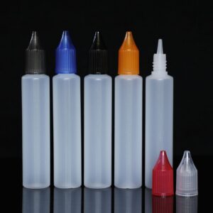 10 Pieces 30ml Unicorn Slender Dropper Bottles Liquid Ink Bottles with Child Proof Caps