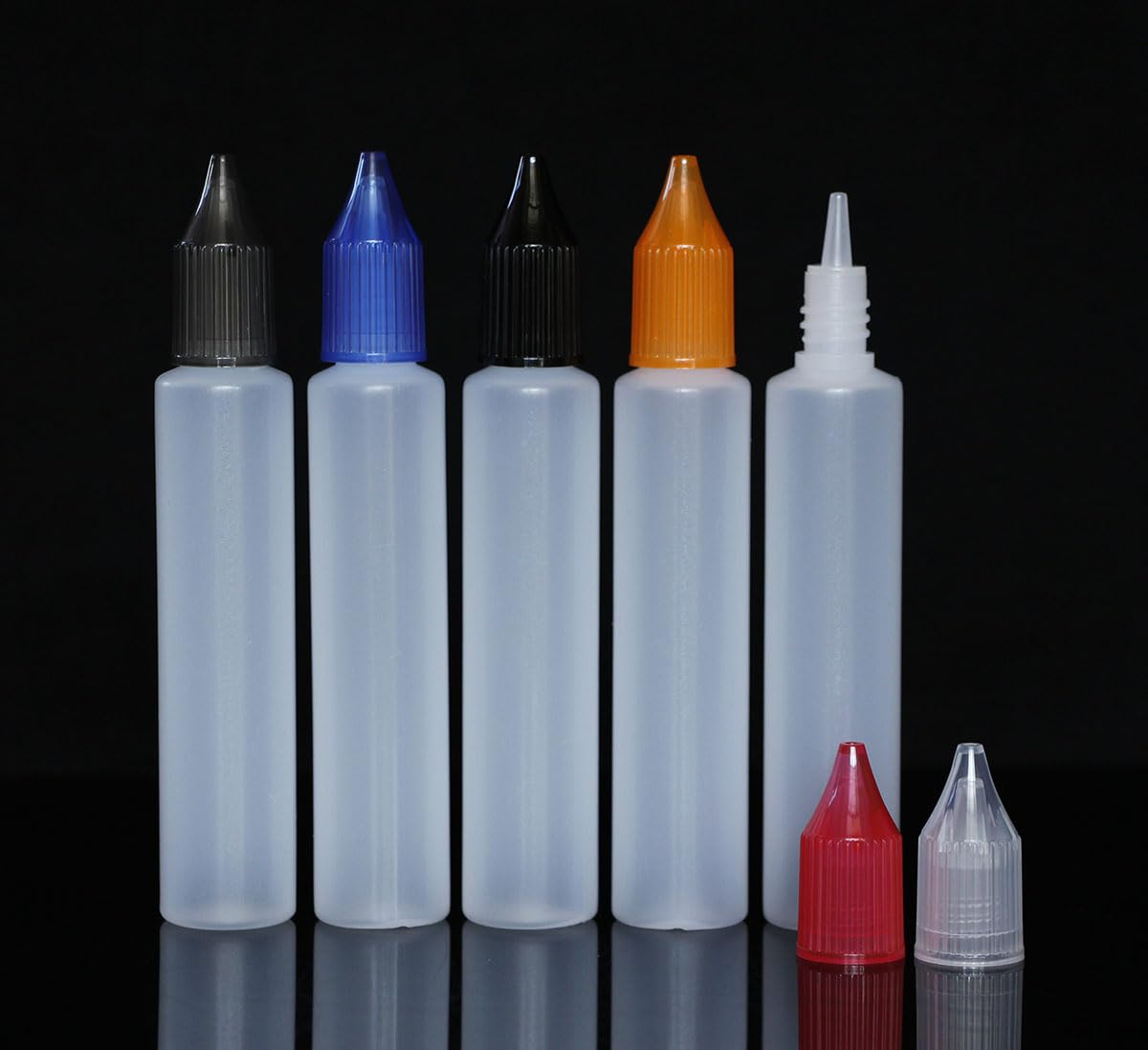 10 Pieces 30ml Unicorn Slender Dropper Bottles Liquid Ink Bottles with Child Proof Caps