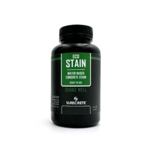 surecrete eco stain water-based stain for concrete - 4 oz tester - titanium gray