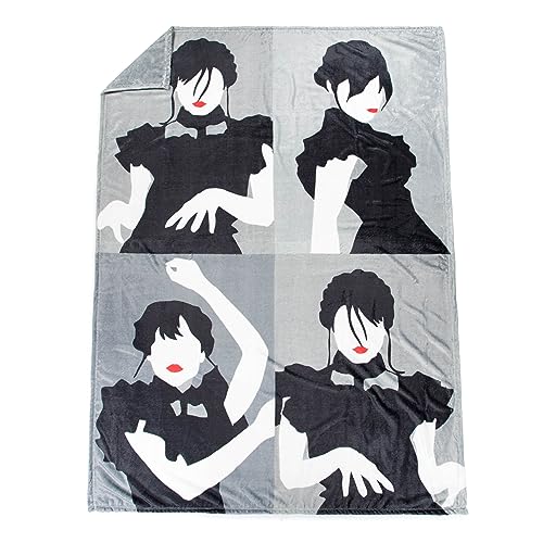 Jay Franco Wednesday Addams Dancing Queen Silk Touch Throw - 50 x 70 inches - Super Soft Fleece Bedding