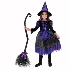 Halloween Witch Broom, Wizard Witch Flying Broomstick for Kids Adults, Witch Halloween Broom Props for Cosplay Costume Party Decorations (Black)