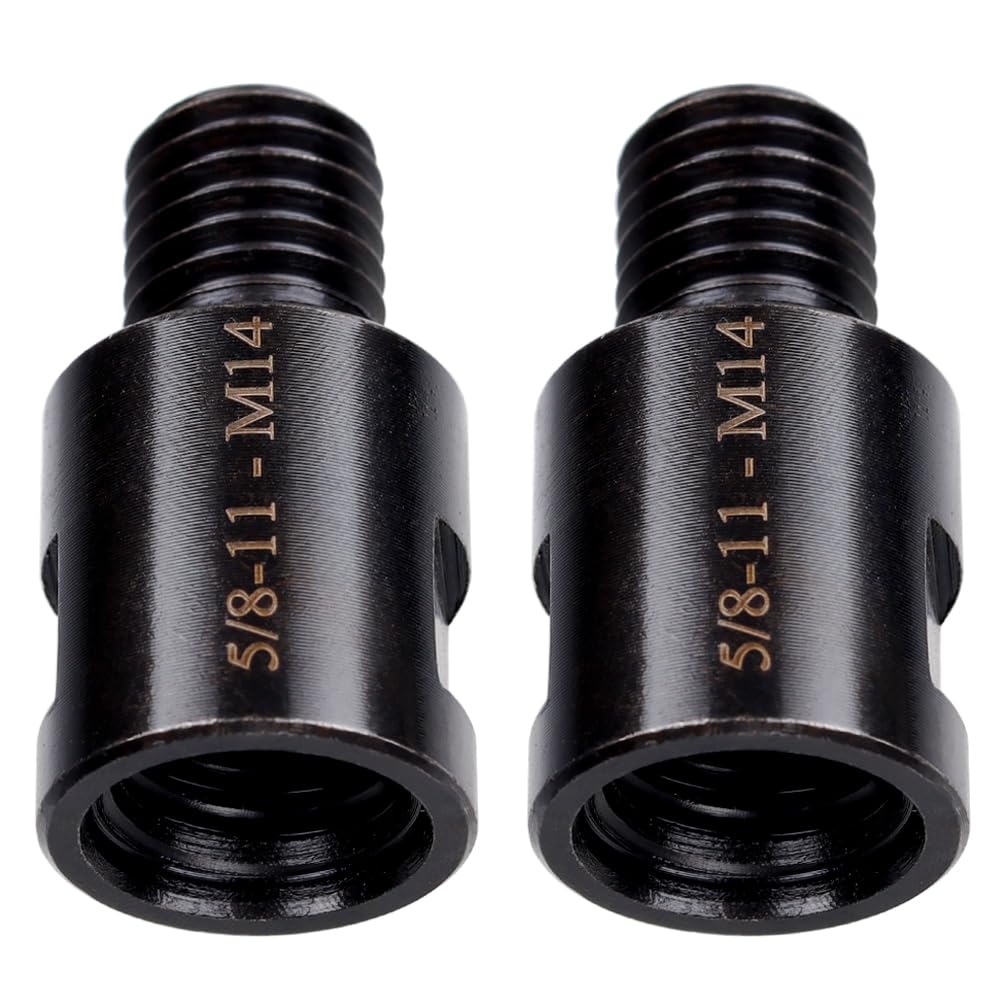 Wolfride 5/8" to M14 Angle Grinder Attachment Adapter 5/8-11 female to M14 male adapter (2 Pcs)