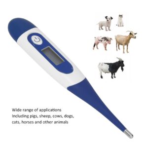 2Pcs Digital Pet Thermometer, Fast and Accurate Measurements in 20 Seconds, Waterproof, Suitable for Cats, Dogs, Horses, Veterinarian