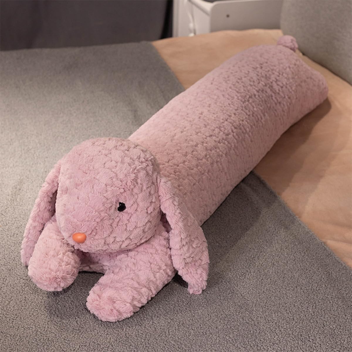 FEEZUSH Rabbit Plush Pillow - Rabbit Stuffed Animal - 35 inch Rabbit Long Plush Pillow - Birthday Christmas Valentine’s Day Gift for Kids Boys Girls