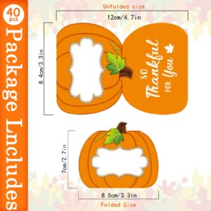 40 Thanksgiving Table Place Cards - Folding Pumpkin Thanksgiving Table Cards Table Setting Name Cards Fall Pumpkin Buffet Cards are perfect for family dinners Halloween, and fall events.