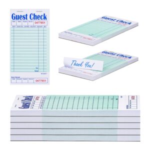 methdic guest checks server note pads 250 orders waitress notepad for restaurants (5 books)