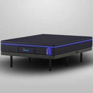 iDealBed S4 Nebula Luxury Hybrid Mattress + 7i Custom Adjustable Bed Sleep System, Comfort, Cooling & Support, Silent Performance, Lumbar Support, Pillow Tilt (Medium Firm, Queen)