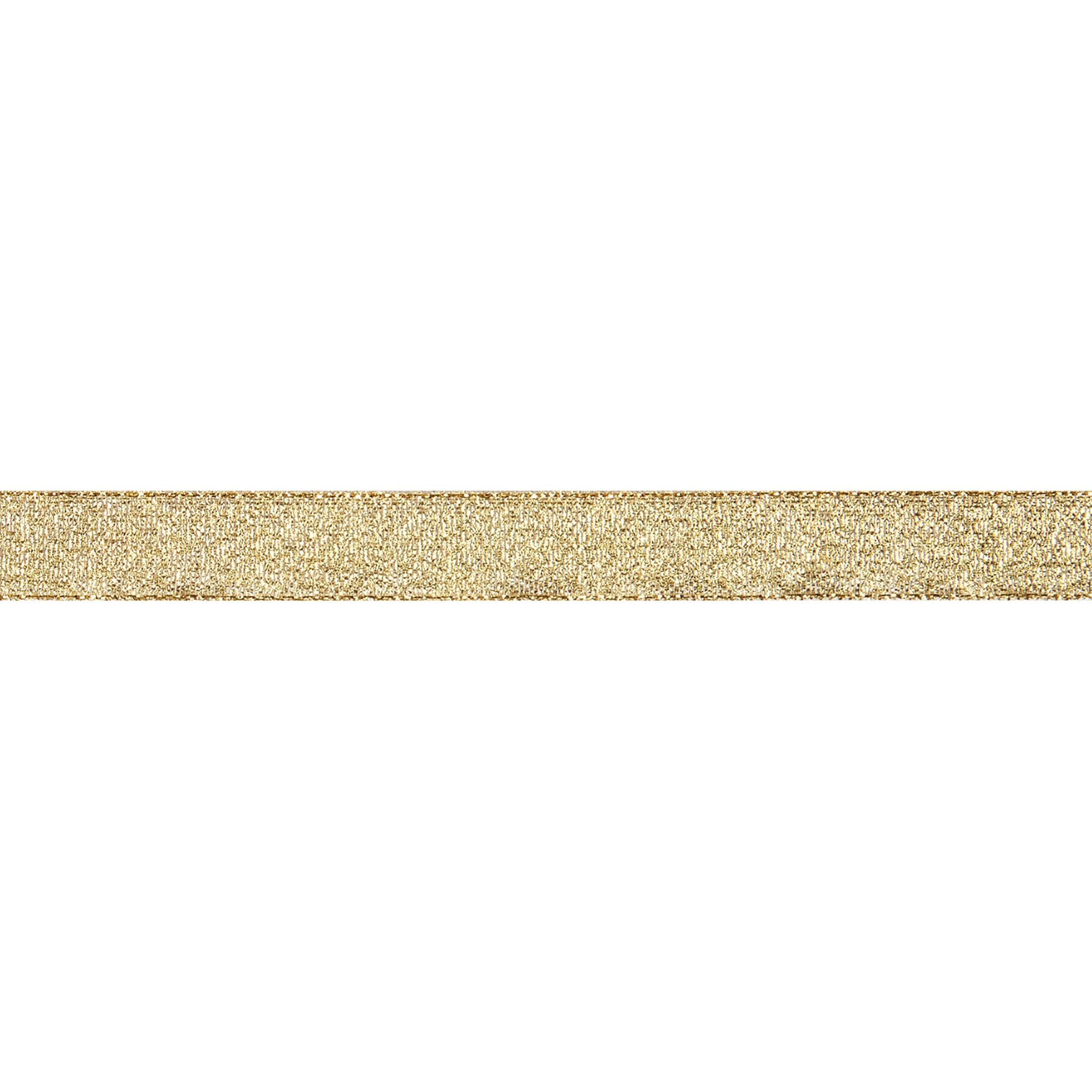 Offray Metallic Galena Craft and Decorative Ribbon, 5/8" Wide, 9-Foot Spool, Gold (155224)