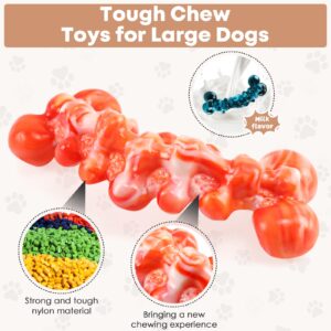 WOWBALA Large Dog Chew Toys: 2 Pack Dog Toys for Aggressive Chewers - Super Chewer Dog Toys for Large Dogs - Tough Dog Chew Toys - Indestructible Dog Toys for Medium, Large Dogs