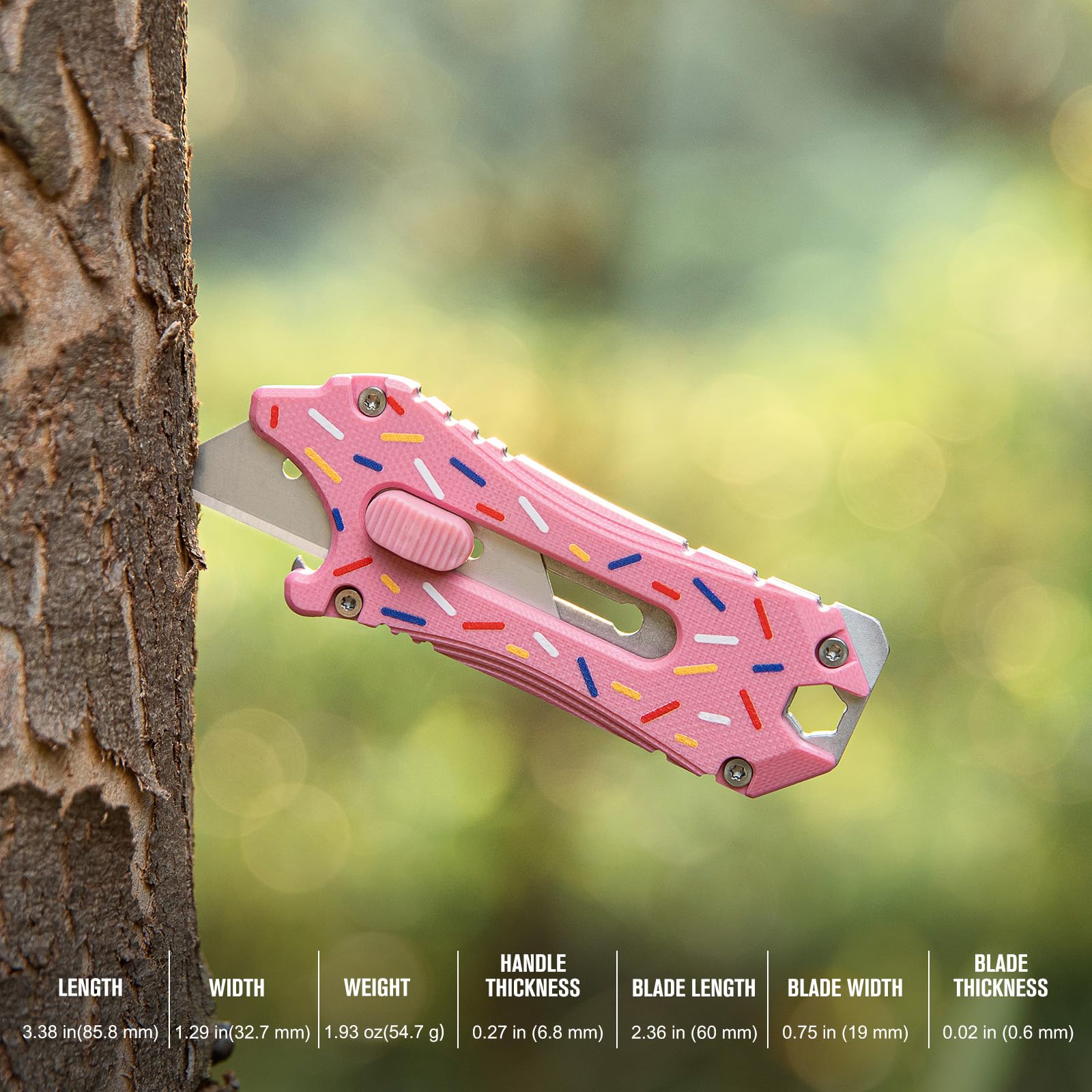 OKNIFE Otacle EDC Retractable Utility Knife (Pink)