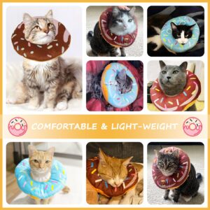 3 Pieces Cat Cone Collar Soft, Cat Donut Collar, Adjustable Cat Surgery Collar for Wound Healing, Elizabeth Collars are Suitable for Cats, Kittens, Puppies, Puppies After Surgery