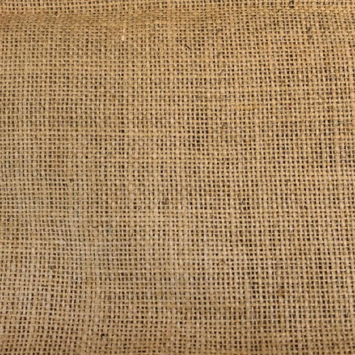 Texco Inc Solid Color Minimal Stretch 40" Wide 100% Jute Burlap Fabri, Art, Craft, Wrap, Home DIY Apparel Fabric, Natural 5 Yards