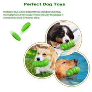 HONGEZEY Dog Toys for Aggressive Chewers, Interactive Squeaky Dog Toys, Indestructible Dog Chew Toy for Training and Cleaning Teeth, Durable Elasticity Dog Toys for Small Medium Large Breed (Green)