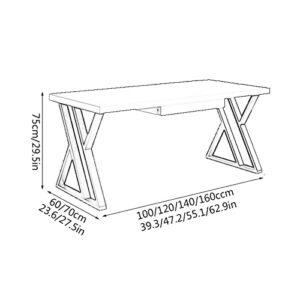 LIMKOO Computer Desk Home Office Desk Paint Panel Rugged Study Room Workstation is 39 to 62 Inches Long Writing Study Desk Desktop PC Desk with Drawer Desk for Bedroom (Size : 1.6 Meters)