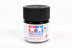 tamiya tam81301 acrylic xf-1 flat black 23ml