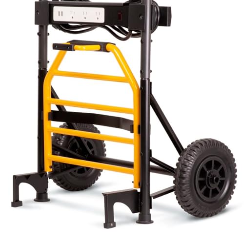 Mule 52000-01 300 lbs. Capacity Hand Truck 5-in-1 Mobile Workshop with Integrated 3-Speed Fan and LED Light