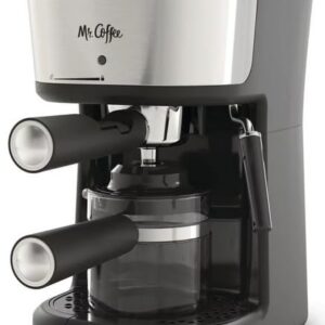 Mr. Coffee® 4-Shot Steam Espresso, Cappuccino, and Latte Maker Black