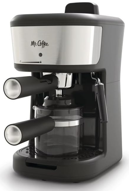 Mr. Coffee® 4-Shot Steam Espresso, Cappuccino, and Latte Maker Black