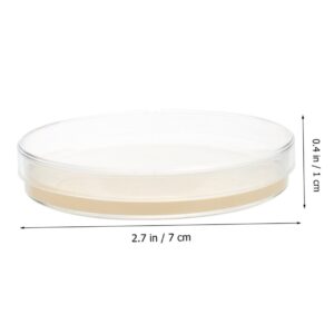 FELTECHELECTR 20 Pcs Petri Dish Agar Prepoured Nutrient Plates for Science Lab Experiment Accessories