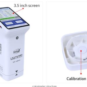 MeterTo Touch Screen Colorimeter LS173 Portable Color Meter Analyzer, Aperture: 8mm, D/8, CIE Lab, Luv, LCh, Yxy, CMYK, RGB, Hex, USB Software