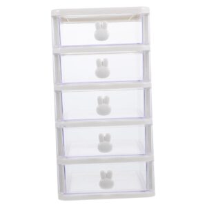 stackable drawer organizer clear desk storage cabinet with drawers for office makeup stationery multifunctional pp desktop organizer transparent box drawer storage case