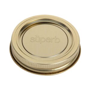 Superb Regular Mouth Mason Jar Canning Lids with Bands/Jar Rings – Made in the USA - 24 Lids and Bands