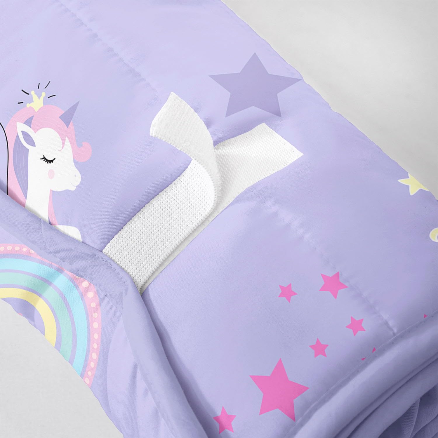 Datura home Nap Mat -Unicorn Sleeping Bag with Removable Pillow - Daycare and Sleepovers Preschool Kindergarten Bedding Set for Kids Toddler Boys Girls(Unicorn1 Large)