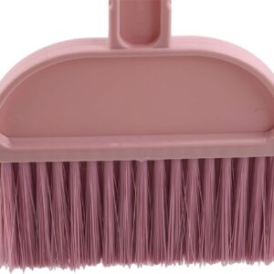 Plastic Mini Broom and Dustpan,Mini Cleaning Brush with Dustpan Set Desktop Cleaning Accessories,Pink with Dustpan Set,Plastic Mini Broom and Dustpan,Desktop Cleaning Set