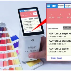 MeterTo Touch Screen Colorimeter LS173 Portable Color Meter Analyzer, Aperture: 8mm, D/8, CIE Lab, Luv, LCh, Yxy, CMYK, RGB, Hex, USB Software