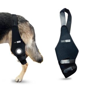 radhaven dog knee brace for torn acl hind leg, cruciate ligament injuries, patella dislocation, double straps and comfortable dog leg braces for back leg support (right- large)