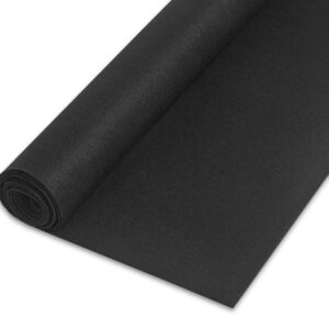 felt fabric 1.8 mm thick felt 36" x 72", soft durable felt fabric by the yard felt sheets for arts and crafts diy sewing crafting projects (black)