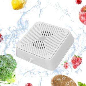 fruit vegetable washing machine,usb portable ultrasonic electrolysis fruit purifier fruit cleaner device mini dishwasher for cleaning fruit vegetables meat(white)