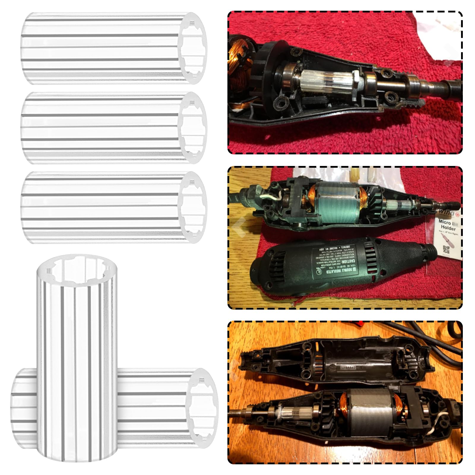 Rotary Multi-Tool Coupling Parts, Fits for Dremel 395 Corded Multi-Tool Replacement Coupling 2615294309 (5 Pcs)