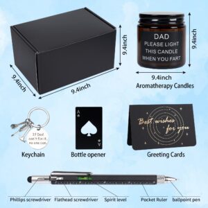 Kolewo4ever 9 Pieces Dad Gift Set Best Dad Gifts Christmas Gifts For Dad, Men with Tumbler Mens Socks Mens Baseball Cap Dad Key Chain Card for Men Father Papa Gifts from Son Daughter Kids