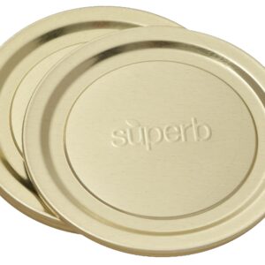 Superb Wide Mouth Mason Jar Canning Lids – Made in the USA (2 Boxes - 12 Lids Each)