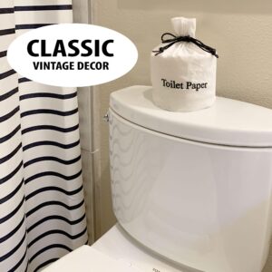 Born Uncommon Funny Spare Toilet Paper Tissue Cover - Reusable & Washable Fabric Toilet Paper Roll Storage Bag with Drawstring Closure - Bathroom Decor for Office, Hotels & Home Toilet Paper Storage