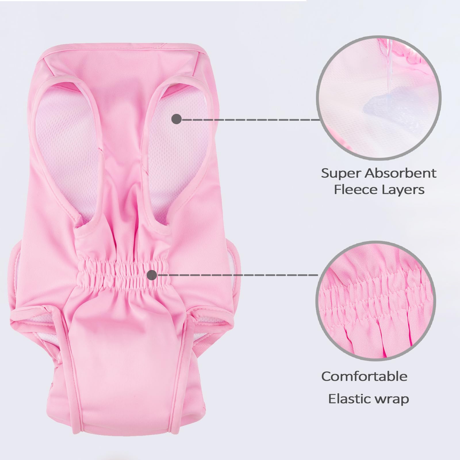 Recovery Suit for Dogs Cats After Surgery, Pet Bodysuit E-Collar & Cone Alternative Surgical Suit Puppy Wear, Anti Licking Wounds Doggie Onesie for Small Medium and Large Dogs(Pink, X-Large)