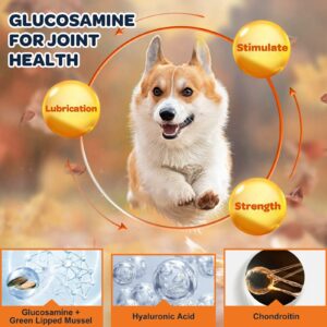 Dog Vitamins Powder, Probiotics & Digestive Enzymes for Gut Health, Glucosamine & Chondroitin & Omega 3, Complete Supplement for Homemade Dog Food, Joint & Skin & Immune Support, Dog Allergy Relief