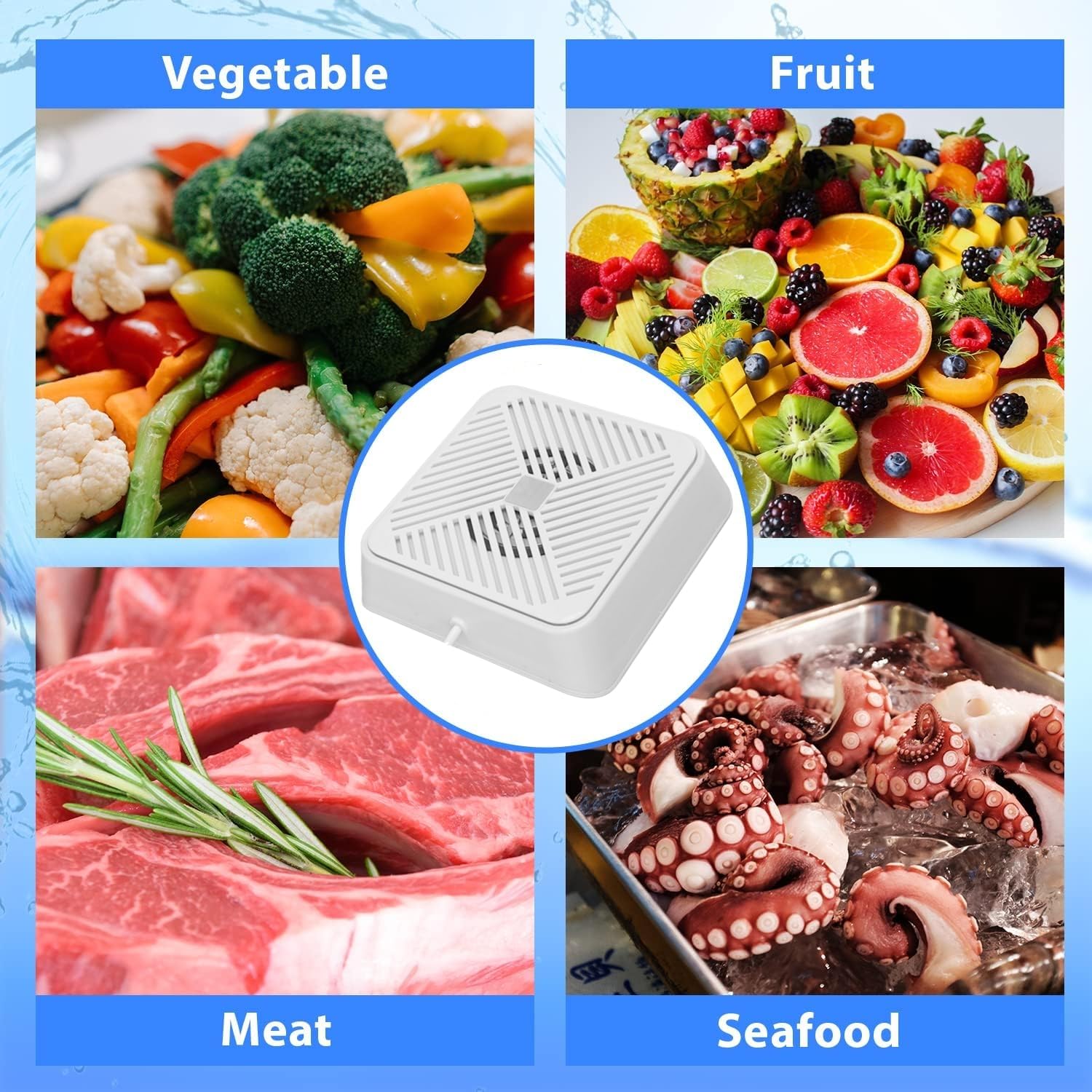 Fruit Vegetable Washing Machine,USB Portable Ultrasonic Electrolysis Fruit Purifier Fruit Cleaner Device Mini Dishwasher for Cleaning Fruit Vegetables Meat(White)