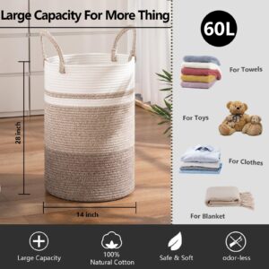 SIXDOVE Laundry Basket, Laundry Hamper, Baby Nursery Hamper, Foldable Laundry Hamper with Handles, Storage Blanket Clothes Toys in Bedroom, Living Room-13.8 "L * 19.7 "H-Gradient Yellow