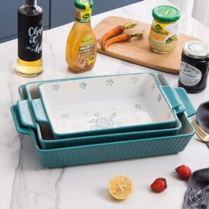 Wisenvoy Baking Dish Casserole Dish Ceramic Casserole Dishes For Oven Lasagna Pan Bakeware Sets Baking Dish Set