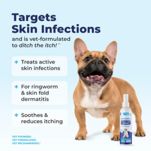 Vetnique Dermabliss Medicated Chlorhexidine Antiseptic Skin Spray for Dogs & Cats, Supports Skin Infections and Irritations 8oz