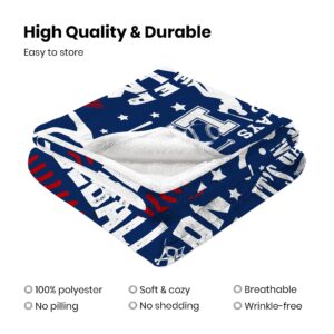 HAXOILO Baseball Gifts for Boys, Baseball Blankets Baseball Team Gifts 50x60 Warm Cozy Flannel Throw Blanket Baseball Gifts for Coach and Men