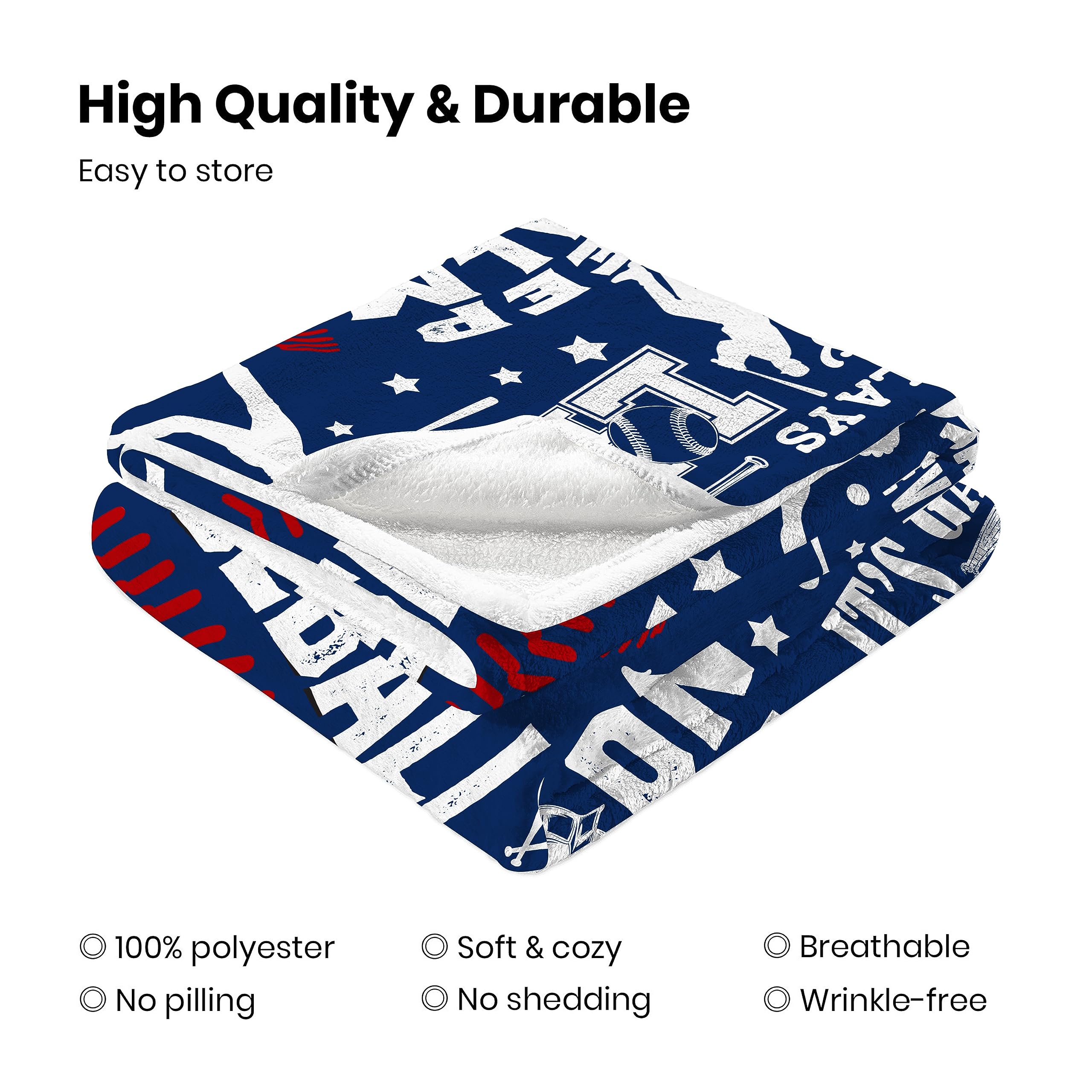 HAXOILO Baseball Gifts for Boys, Baseball Blankets Baseball Team Gifts 50x60 Warm Cozy Flannel Throw Blanket Baseball Gifts for Coach and Men