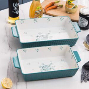 Wisenvoy Baking Dish Casserole Dish Ceramic Casserole Dishes For Oven Lasagna Pan Bakeware Sets Baking Dish Set