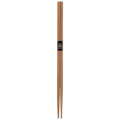 Restaurantware Bambuddha 9.5 Inch To Go Chopsticks 100 Durable Bamboo Chopsticks - With Paper Band Brown Bamboo Premium Chopsticks For All Kinds Of Foods Ideal For Cafes And Restaurants